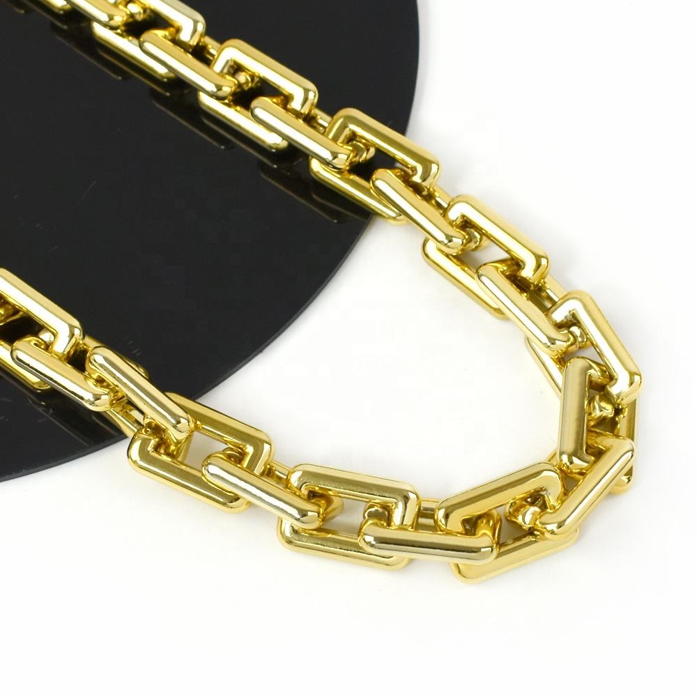Meetee B-C097 Fashion Gold Thick Acrylic Chain Cloud Single