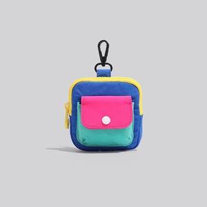 กระเป๋าใส่หูฟังแบบซิปขนาดเล็กน่ารัก สีโดปามีน สำหรับผู้หญิง พร้อมพวงกุญแจ - Product Image 3