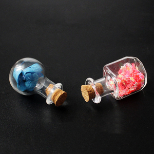 Bouteille en verre vide miniature pour le Nouvel An, avec bouchon, pour vœux, vente en gros, et bouteille pendentif en verre pour parfum de voiture - Product Image 5