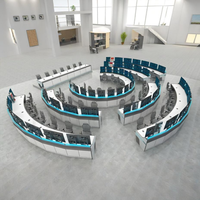Prix bas Design moderne salle de contrôle Console poste de travail Smart City Dispatcher bureau moniteur Console