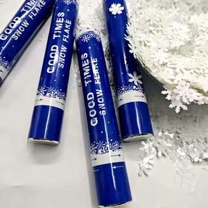 Fuochi d'artificio a tubo a fiocco di neve bianchi portatili ecologici per Capodanno 2026, Natale, Halloween - Accessori per foto e feste - Product Image 4