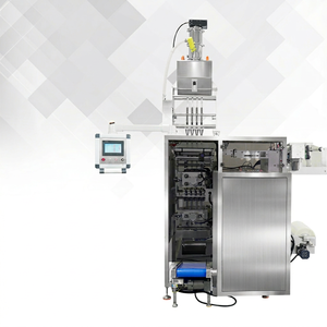 Máquina Empacadora de Bolsas con Encolado Automático Eléctrico de Cuatro Filas, Motor PLC para Gránulos de Alimentos (Esencia de Pollo, Azúcar, Sal, Café) - Product Image 1