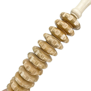 Rodillo de Masaje de Madera Anticelulítico, Herramienta de Drenaje Linfático, Rodillo de Masaje Muscular de Madera para Alivio del Dolor y <span class=keywords><strong>Celulitis</strong></span> - Product Image 4