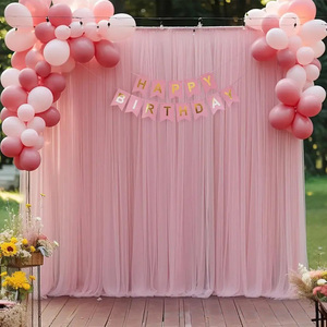 Nuovo Sfondo Trasparente in Chiffon per Matrimoni e Feste di Compleanno - Decorazione Fotografica da Esterno Durevole e Riutilizzabile di <span class=keywords><strong>YR</strong></span> - Product Image 1