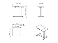 Table relevable moderne, table d'appoint et d'angle réglable, table basse pneumatique, bureau pour ordinateur portable, mobilier de salon