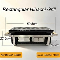 Table de barbecue Hibachi TOPQ, barbecue portable en céramique, grill japonais au charbon de bois pour la cuisine familiale, patio, jardin, extérieur