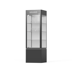 Kính hiển thị khung đứng quang khung sàn xoay tròn vuông Kính mát cửa hàng Kính mát hiển thị đứng - Product Image 6