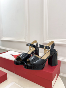 Artefacto de Alto Nivel! Zapatos de Tacón Grueso con Plataforma Impermeables para Boda, con Punta Cuadrada y Cierre de Hebilla, Sandalias Suaves de Verano - Product Image 3