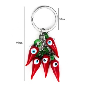 Divertidos Dijes de Chiles Rojos para Niños, Hipoalergénicos, Unisex, de Latón Chapado en Oro, Accesorios de Joyería DIY para Pendientes y Colgantes - Product Image 5