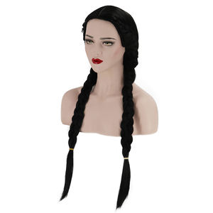 I produttori realizzano una <span class=keywords><strong>parrucca</strong></span> intrecciata doppia sintetica per ragazze nere di alta qualità con <span class=keywords><strong>parrucca</strong></span> a coda di cavallo per capelli del bambino - Product Image 3