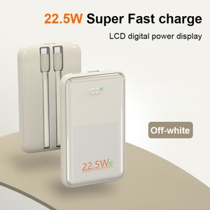 Batterie externe portable ultra-fine 20000mAh 22.5W avec sortie Type C, charge super rapide, affichage numérique LED pour l'extérieur - Product Image 6