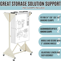 JH-Mech Support mobile Hang-A-Plan à chargement frontal supérieur à grande hauteur réglable