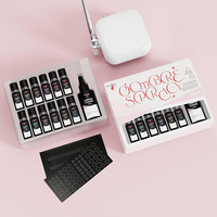 Gel UV hautement pigmenté coloré Nail Art Pistolet Vegan Aérographe Soak Off Nails Gel Set