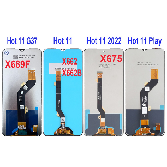For Infinix X688 Hot 11 Play Lcd Screen for Infinix Hot10 Play Tecno Pova Neo LE6 P37 Pro Spart7 Plus Display Screen Replacement