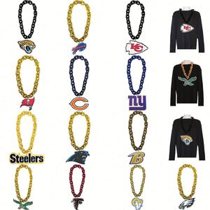 NCAALouisville Cardinals Team Fan Chain Necklace Custom Logo Multi-Layer Foam Oversized Promo <b>Lanyard</b> - Product Image 6