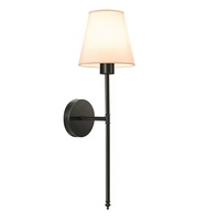 Applique murale LED créative rechargeable or et noir pour l'Amérique du Nord, sans perçage ni câblage, en tissu, pour chevet