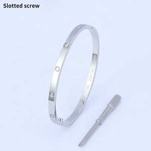 Braccialetti d'amore designer di lusso gioielli versione Slim Love vite braccialetti in acciaio inossidabile marca cacciavite sottile per amanti <span class=keywords><strong>bracciale</strong></span> - Product Image 6