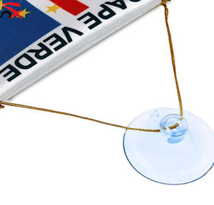 Bandera Nacional de <span class=keywords><strong>Cabo</strong></span> <span class=keywords><strong>Verde</strong></span> Personalizada, Decoración para Coche, Bandera Colgante de <span class=keywords><strong>Cabo</strong></span> <span class=keywords><strong>Verde</strong></span> con Flecos Dorados - Product Image 2