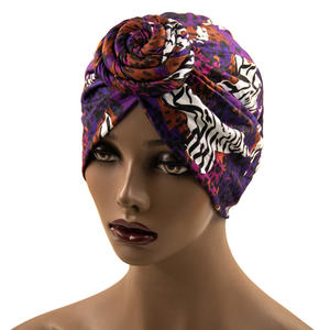 Vente en gros <span class=keywords><strong>de</strong></span> turban africain à fleurs en <span class=keywords><strong>coton</strong></span> pour femmes, <span class=keywords><strong>bonnet</strong></span> <span class=keywords><strong>de</strong></span> <span class=keywords><strong>nuit</strong></span> pour femmes musulmanes, foulard pour cheveux, turbans imprimés Ankara pour femmes, bandeau - Product Image 6