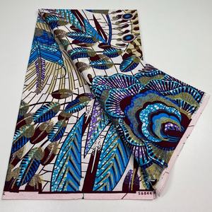 <span class=keywords><strong>Pagne</strong></span> Original <span class=keywords><strong>Wax</strong></span> Hollandais 100% Coton <span class=keywords><strong>Super</strong></span> Paillettes Grand <span class=keywords><strong>Super</strong></span> Or Tissu <span class=keywords><strong>Africain</strong></span> <span class=keywords><strong>Wax</strong></span> Hollandais pour Vêtements - Product Image 3