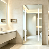 Miroir de salle de bain moderne avec éclairage LED, miroir de maquillage éclairé par des lumières LED pour la maison, la salle de bain, le salon de coiffure, la barbershop