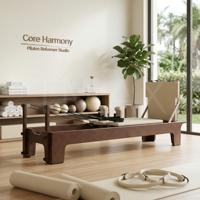 Tmax Walnussholz Pilates Reformer Holz-Pilates-Reformer-Maschine für Gewerbliche Nutzung Großes Ahorn-Pilates-Gerät