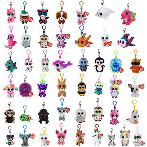 Llaveros <span class=keywords><strong>de</strong></span> peluche bonitos <span class=keywords><strong>de</strong></span> estilo <span class=keywords><strong>de</strong></span> fábrica, unicornio <span class=keywords><strong>de</strong></span> <span class=keywords><strong>ojos</strong></span> grandes, <span class=keywords><strong>Husky</strong></span>, búho, flamenco, pez dorado con relleno <span class=keywords><strong>de</strong></span> algodón PP, regalo para niños - Product Image 1