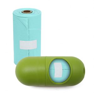 Sacs à déjections pour animaux de compagnie biodégradables écologiques, sacs à déjections pour chiens verts fabriqués à partir d'amidon de maïs avec logo personnalisé - Product Image 5