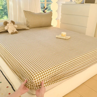 Drap-housse en coton de haute qualité, élastique, toutes saisons, pour adultes, 200 fils, couleur unie, usage hospitalier, ultra doux, draps-housses modernes
