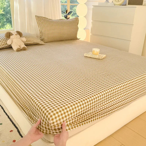 Drap-housse en coton de haute qualité, élastique, toutes saisons, pour adultes, 200 fils, couleur unie, usage hospitalier, ultra doux, draps-housses modernes - Product Image 6