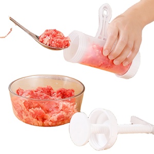 Poussoir à saucisses <span class=keywords><strong>manuel</strong></span> écologique en plastique pour la maison, outil de cuisine rapide et compact pour saucisses - Product Image 1