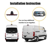 Sprinter – feu de freinage 3ème Van, caméra de recul de voiture avec lumière pour Mercedes Sprinter pour Iveco Daily