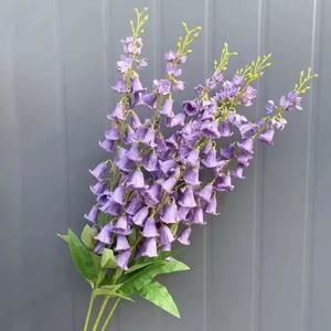 Flores Artificiales de <span class=keywords><strong>Campanula</strong></span> de Seda, Tallo Largo, Color Blanco, para el Día de San Valentín, Suministro Directo de Fábrica - Product Image 3