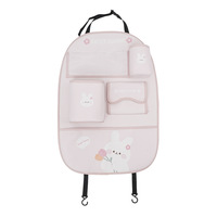 Mignon dessin animé siège de voiture dos protecteurs kick tapis voiture siège arrière organisateur de stockage avec écran tactile support de tablette pour enfants tout-petits
