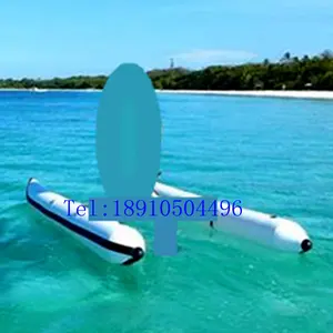 Pontoons infláveis de pvc de 370*33 (diâmetro), cm para bicicletas aquáticas diy, barco de bordo