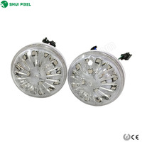 SHIJI Amusement Funfair Éclairage Extérieur 24V Coloré 60mm LED Point Source Lumineuse RVB Guirlande Lumineuse Extérieure
