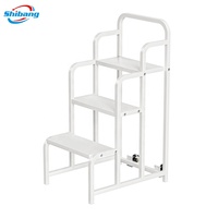 Échelle mobile multifonctionnelle avec plateforme de travail, passerelle industrielle, escalier en acier
