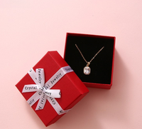 Boîte cadeau exquise pour bijoux, boîte à boucles d'oreilles et colliers