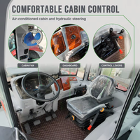 Tracteur 4x4 200 ch avec châssis robuste, cabine climatisée, tracteurs agricoles diesel