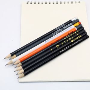 Lápiz de Madera Personalizado al por Mayor para el Regreso a Clases, Precio Económico, Lápiz Hexagonal, Redondo y Triangular de 7 Pulgadas con Goma de Borrar, Minas HB, 2B y 2H - Product Image 4
