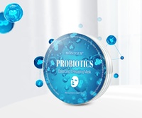 Masque facial réparateur aux probiotiques Mond'sub, masque facial hydratant en fibre végétale d'eucalyptus