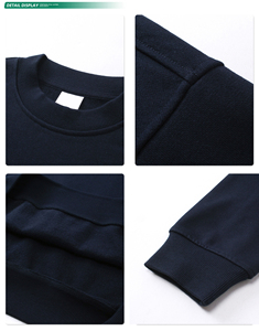 Wholesale Unisex Crewneck Sweatshirt 430g Terry Material Loose Fit Autumn Street Fashion Solid Custom Hoodie for <b>Men</b> - Product Image 4