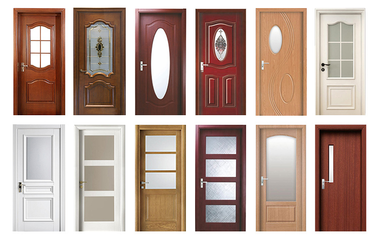 hs-wd25价格便宜室内半磨砂玻璃pvc木门