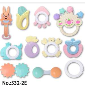 Fournisseur <span class=keywords><strong>de</strong></span> jouets chinois Jouet pour bébé nourrisson Cadeau 3 mois et plus <span class=keywords><strong>Image</strong></span> <span class=keywords><strong>de</strong></span> dessin animé 11 pièces Jouets <span class=keywords><strong>hochet</strong></span> pour bébé - Product Image 1