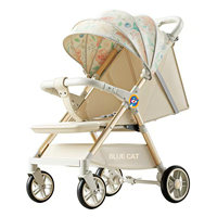 Nouvelle poussette pour bébé de plus de 3 ans, cadre en alliage d'aluminium, légère, pliable, design à vue dégagée