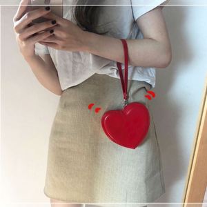 <b>Wallet</b> Pu Leather Card <b>Holder</b> for Heart Shape Purse Red Handbag Women Coin Cute Mini Bag - Product Image 3