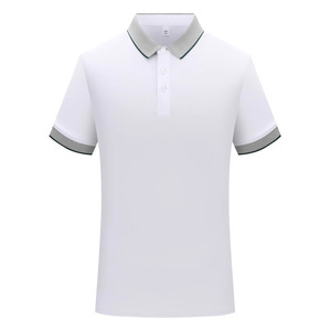 เสื้อโปโลบริษัทแบบสั่งทำ สีพื้น แต่งขอบตัดกัน ผ้าโพลีเอสเตอร์ แขนสั้น ชุดยูนิฟอร์มทำงาน ใช้ได้ทุกวัน - Product Image 2