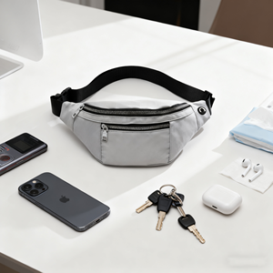 Bolsa de Cintura Unissex Personalizada com Logo, Leve, em Poliéster, Impermeável, com Zíper, para Uso ao Ar Livre - Product Image 1