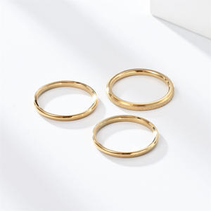 3ピース/セットつや消しステンレス鋼カップルリング恋人男性プロミスナックルリング結婚パーティージュエリーギフトAccesorios Mujer - Product Image 3