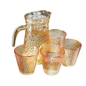 Teteras de vidrio de borosilicato duraderas elegantes, juego de beber transparente para el hogar, restaurante, negocios, diseño clásico - Product Image 1